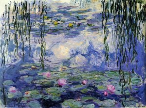 Water Lilies & Willow Branches by Monet